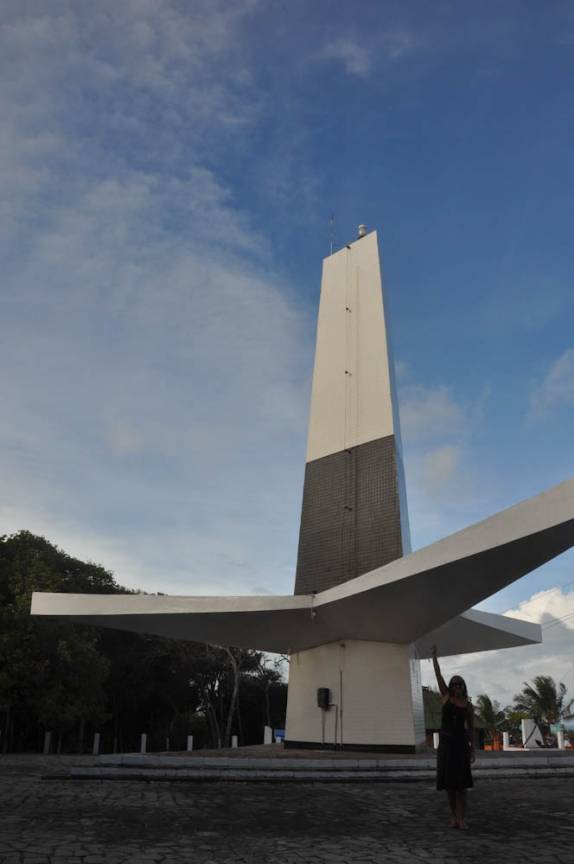 O Farol do Cabo Branco, na Ponta do Seixas, em João Pessoa - PB